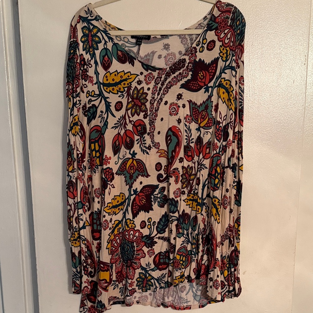 Lane Bryant Floral Print Women's Top